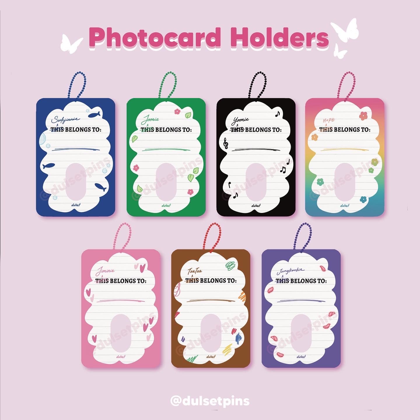 Bangtan Acrylic Photocard Holder