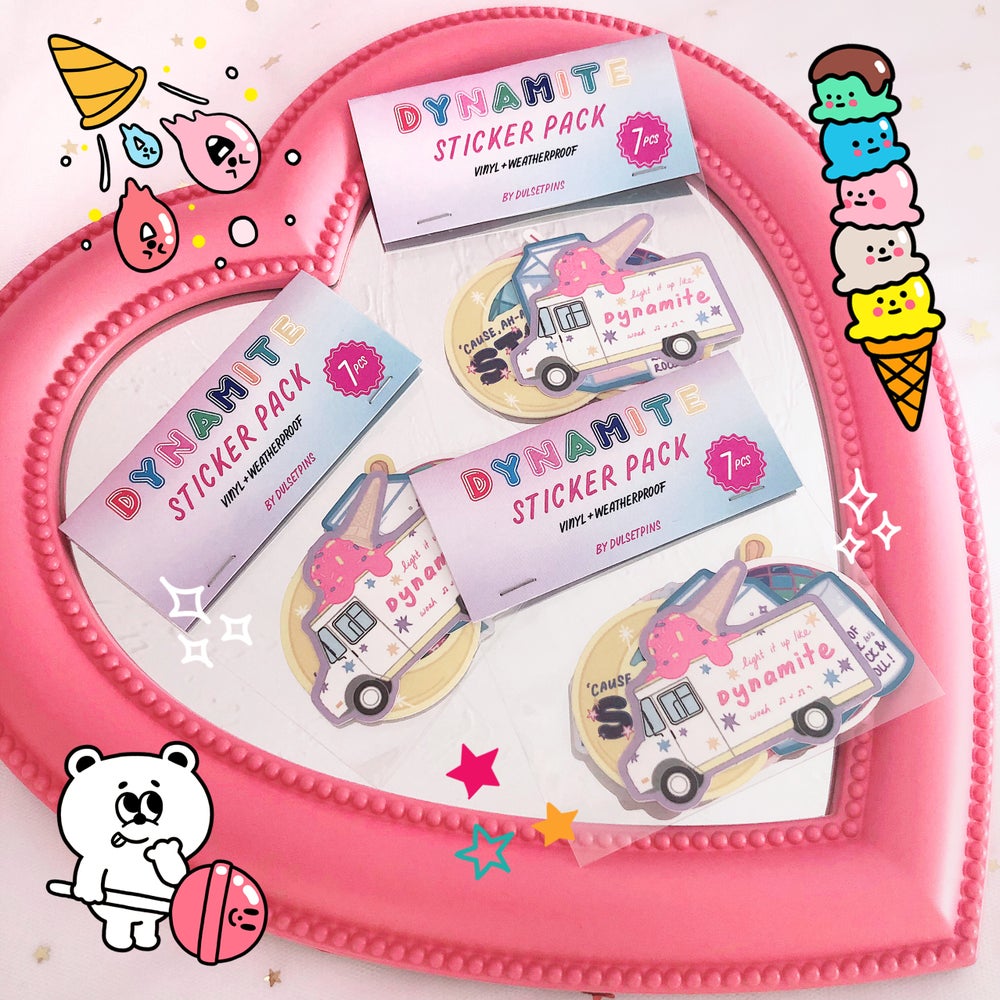 DYNAMITE Sticker Pack – Dulsetpins