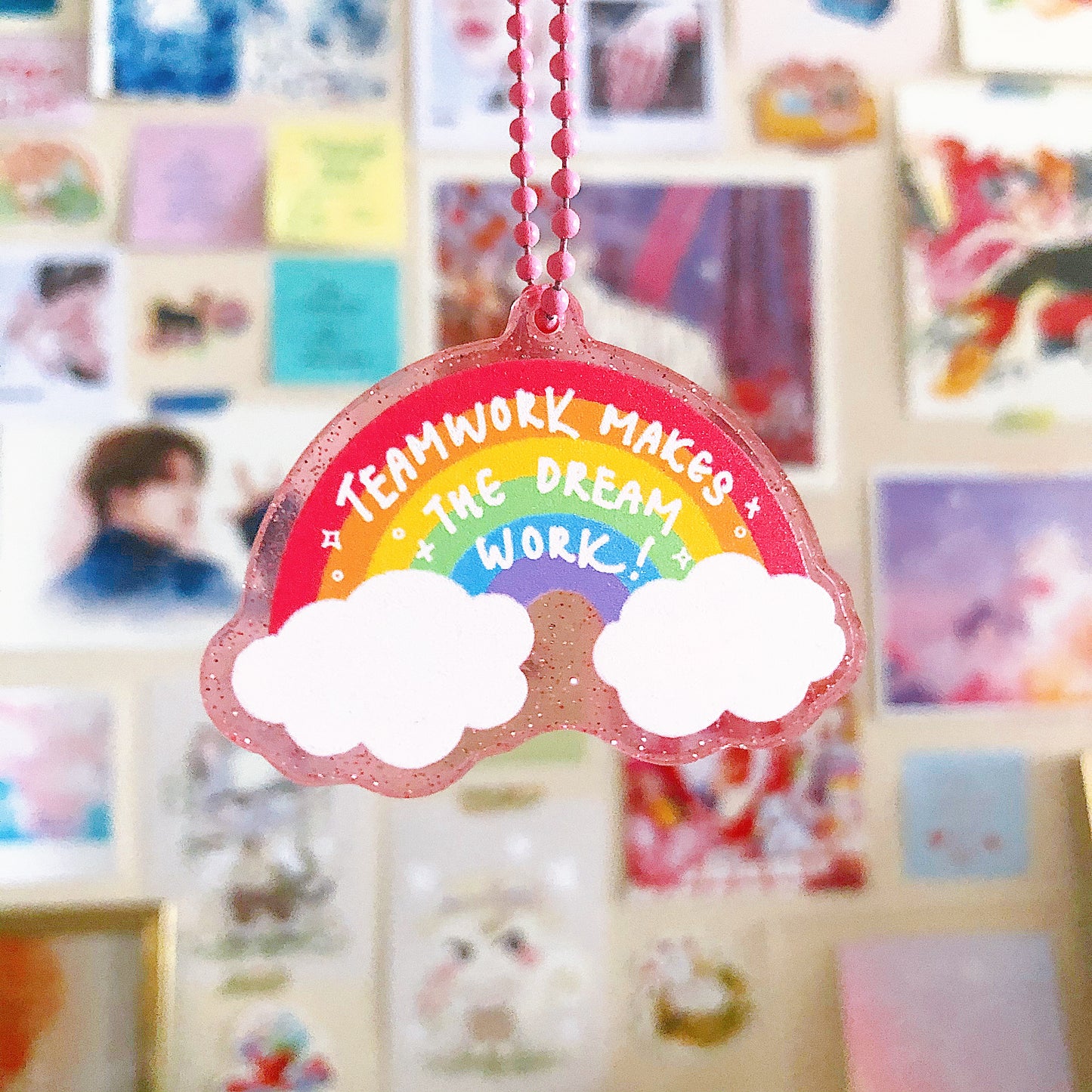 Teamwork Makes The Dream Work Keyring