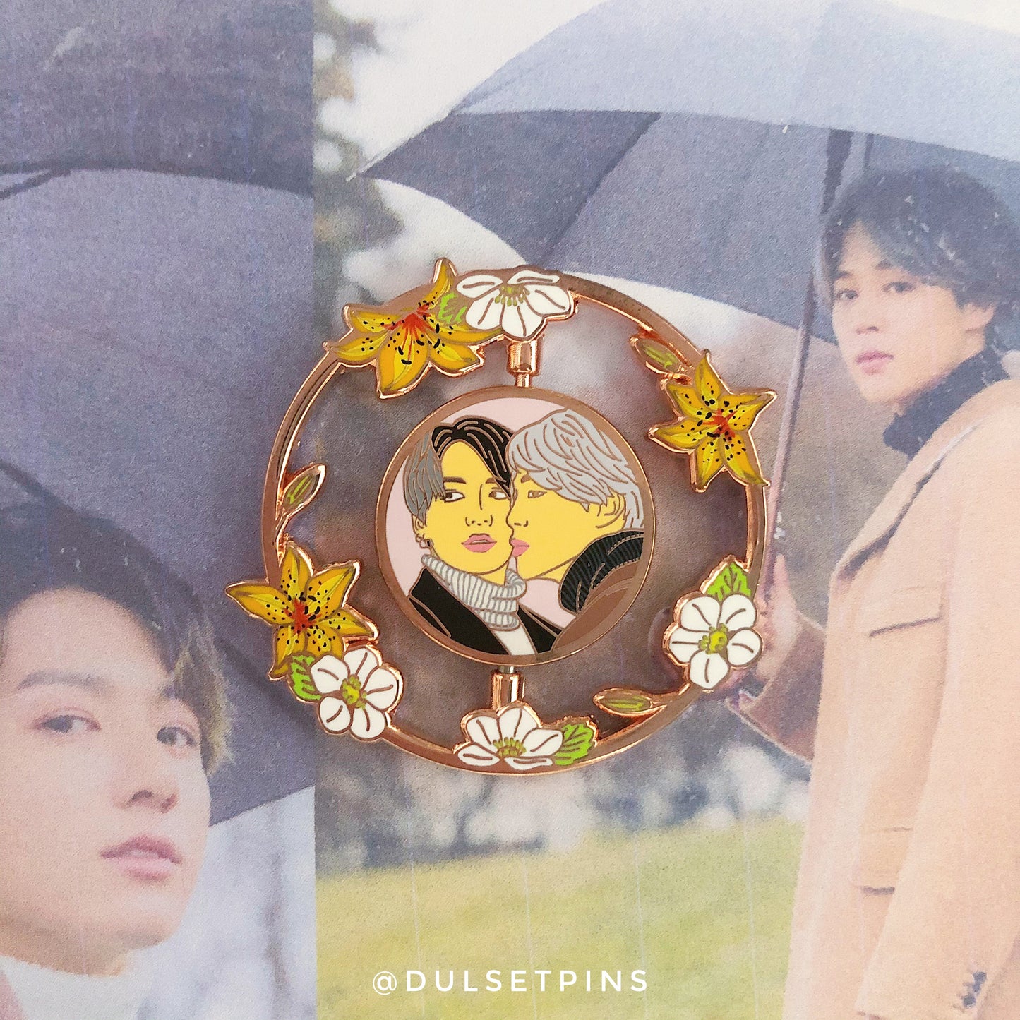 Two Sides of Jikook Enamel Pin