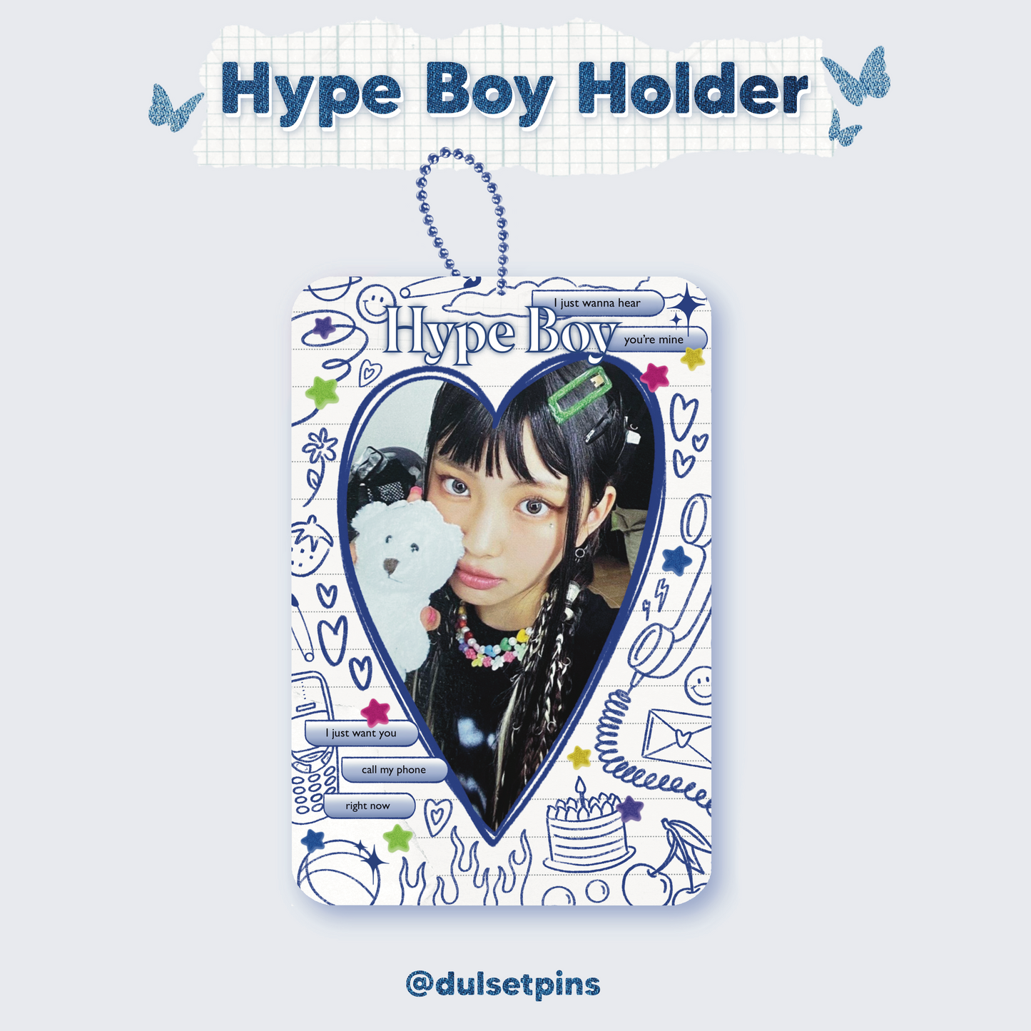 HYPE BOY Acrylic Photocard Holder