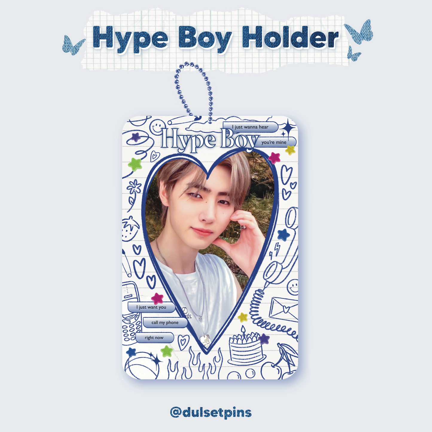 HYPE BOY Acrylic Photocard Holder