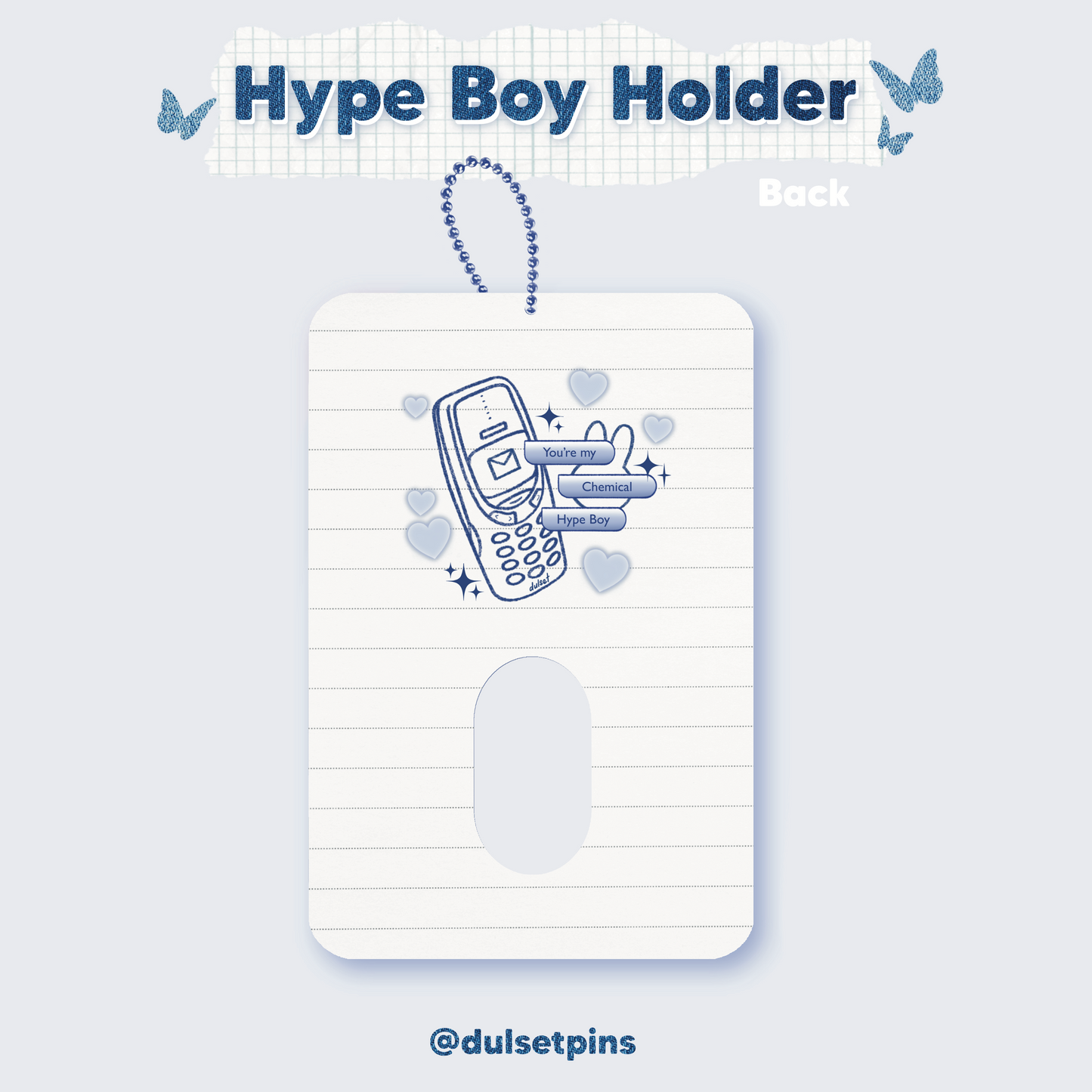 HYPE BOY Acrylic Photocard Holder